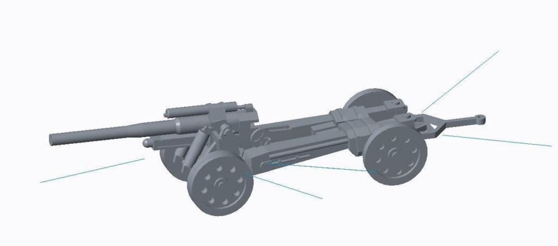 German Artillery Pack  3D Print 158250