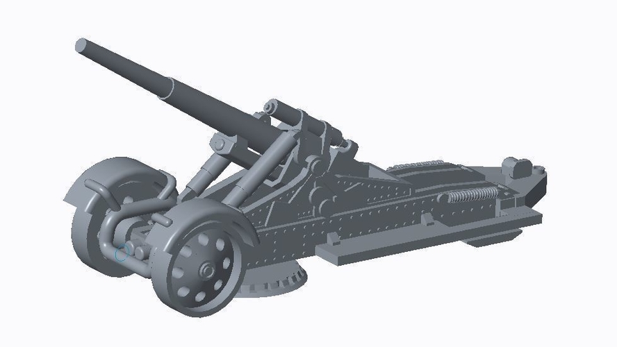 German Artillery Pack  3D Print 158251