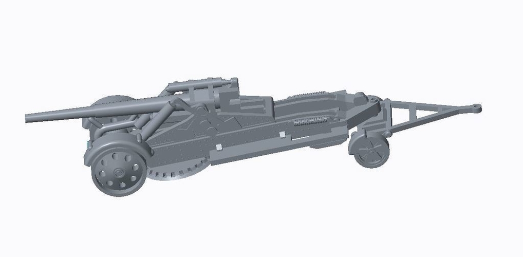 German Artillery Pack  3D Print 158252