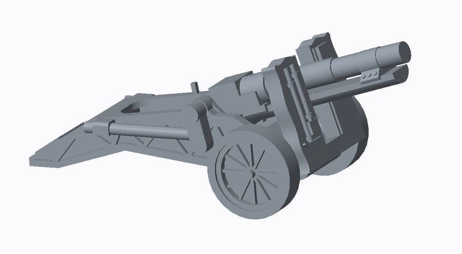 German Artillery Pack  3D Print 158255