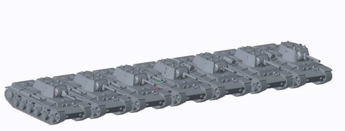 KV Tank Expansion (Redone) 3D Print 158280