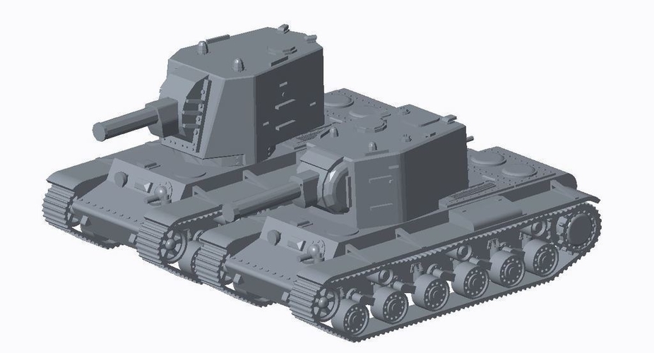 KV Tank Expansion (Redone) 3D Print 158281