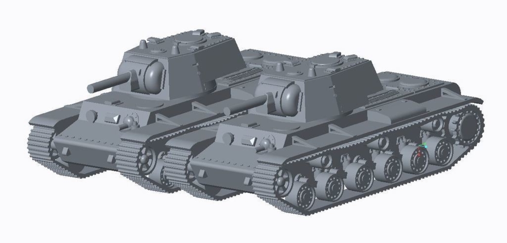 KV Tank Expansion (Redone) 3D Print 158283