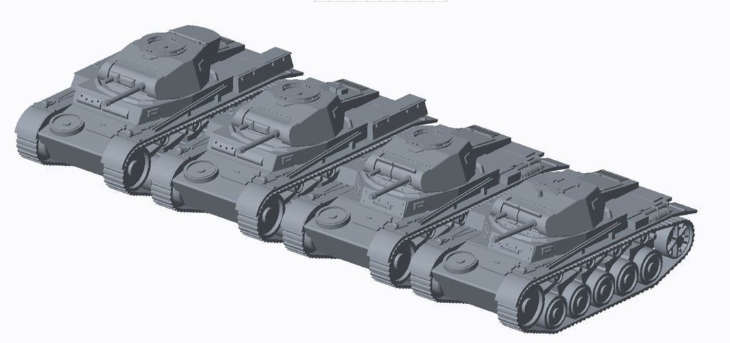 Panzer II pack (revised) 3D Print 158299