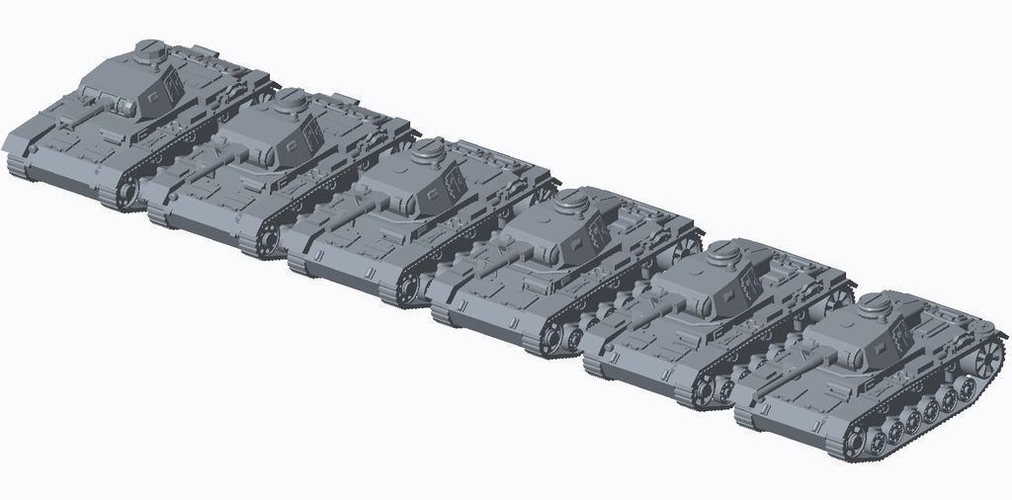 Panzer III Pack REVISED 3D Print 158323