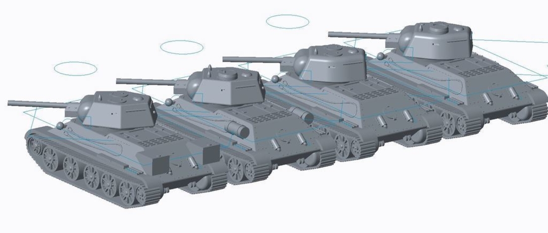 T-34/76 Tank Pack (Revised) 3D Print 158332
