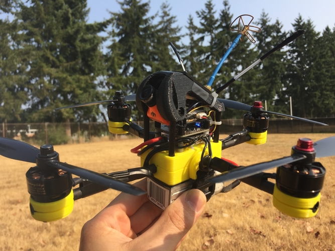 Birdbone Plus FPV Quadcopter Frame 3D Print 158374