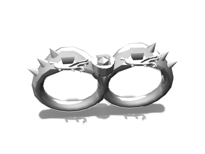 Torny Rose Double Ring 3D Print 158390
