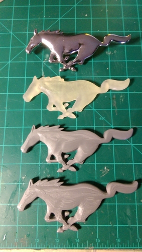 Mustang Emblem 3D Print 158400
