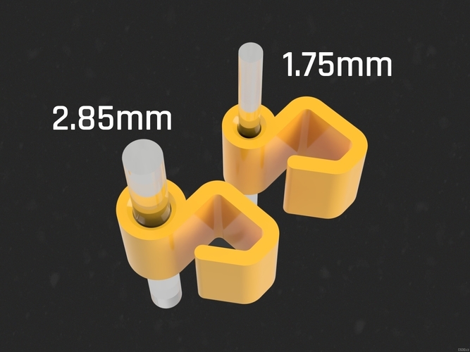 Tom's Simple Filament Clip for (not only) Fillamentum's Spools 3D Print 158424