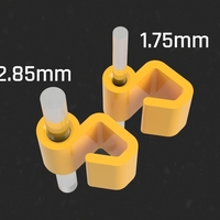 Small Tom's Simple Filament Clip for (not only) Fillamentum's Spools 3D Printing 158424