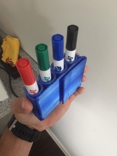 Clip on Dry Erase Marker Holder 3D Print 158463