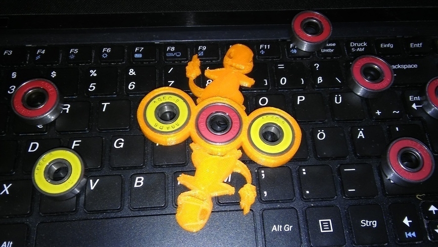 Charmander Fidget Spinner 3D Print 158476