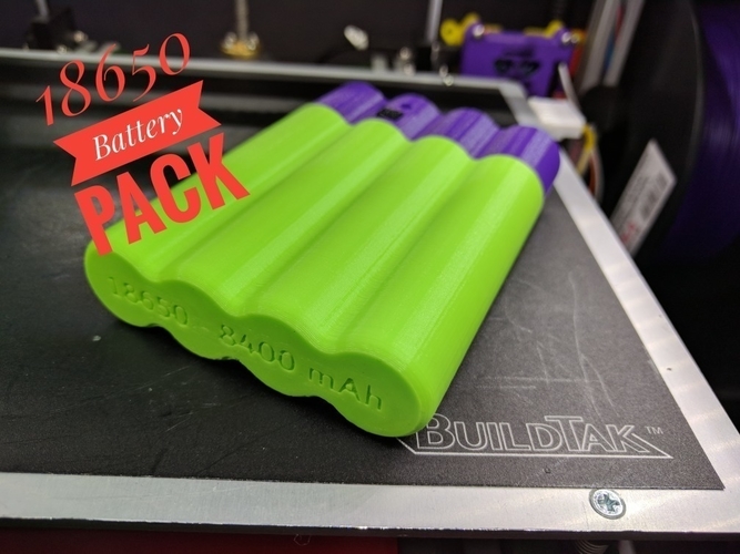 18650 Battery Pack 3D Print 158498