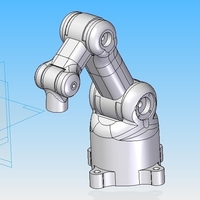 Small 6 axis Robot - design 3D Printing 158521