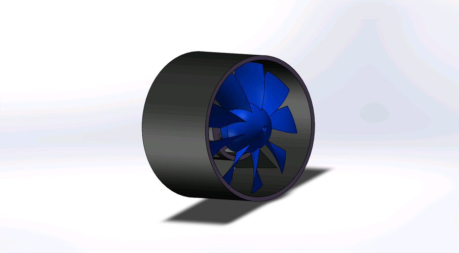 EDF duct fan for 20mm diameter DC motor 3D Print 158544