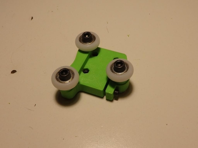 Kossel - angled wheels carts upgrade 2020 3D Print 158635