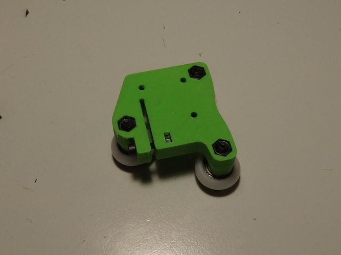 Kossel - angled wheels carts upgrade 2020 3D Print 158636