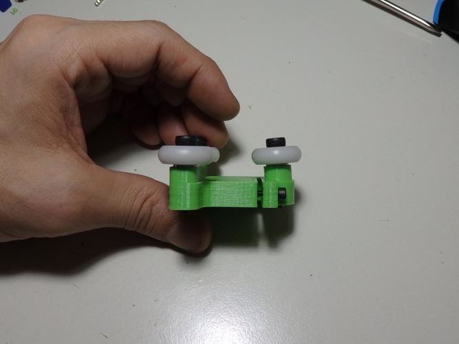 Kossel - angled wheels carts upgrade 2020 3D Print 158637