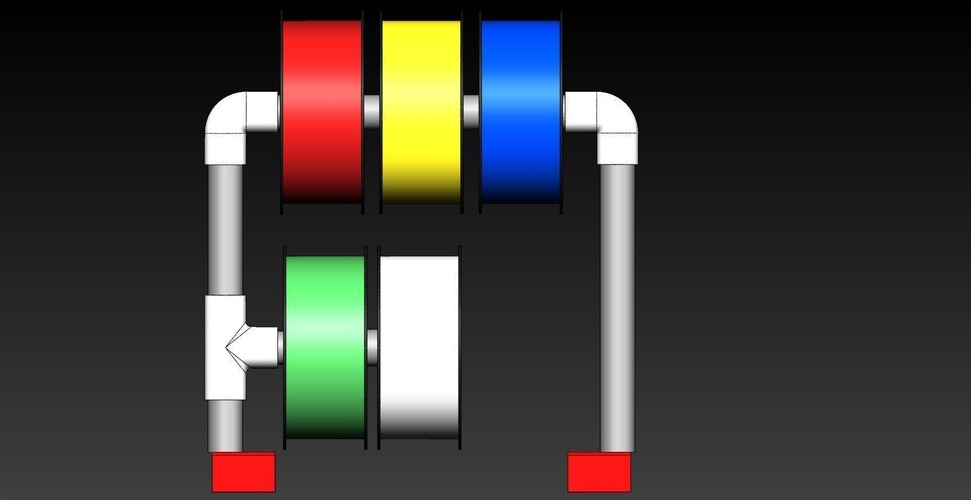 Spool Supports for MP Maker Select 3D Printer v2 (Prusa i3) 3D Print 158669