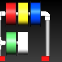 Small Spool Supports for MP Maker Select 3D Printer v2 (Prusa i3) 3D Printing 158669