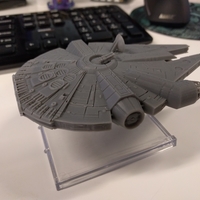 Millenium Falcon with hole for mounting peg/X-Wing: TMG stand - Thumbnail 3