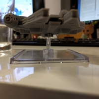 Millenium Falcon with hole for mounting peg/X-Wing: TMG stand - Thumbnail 4