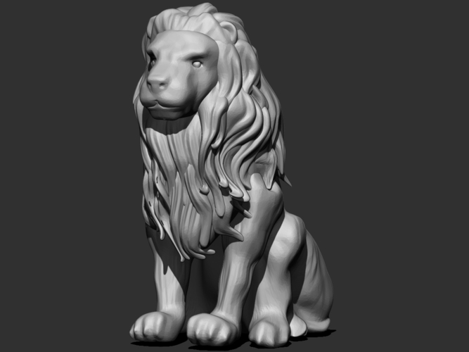 Lion Statue 3D Print 158864