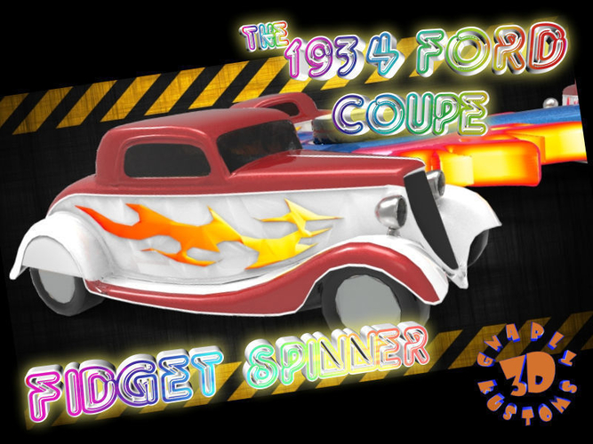 The 1934 Ford Coupe Fidget Spinner 3D Print 158869