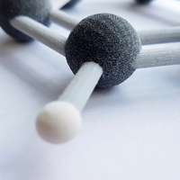 Small Benzene molecule ball-and-stick model 3D Printing 158884