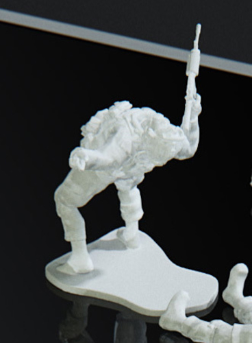 Modern Soldier getting shot pose (esc: 1/24) 3D Print 158886