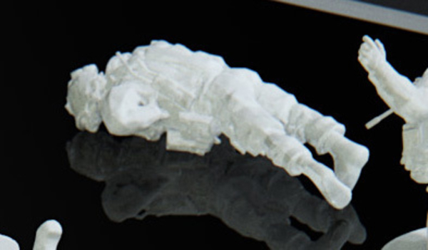 Modern Soldier lay on back (esc: 1/24)