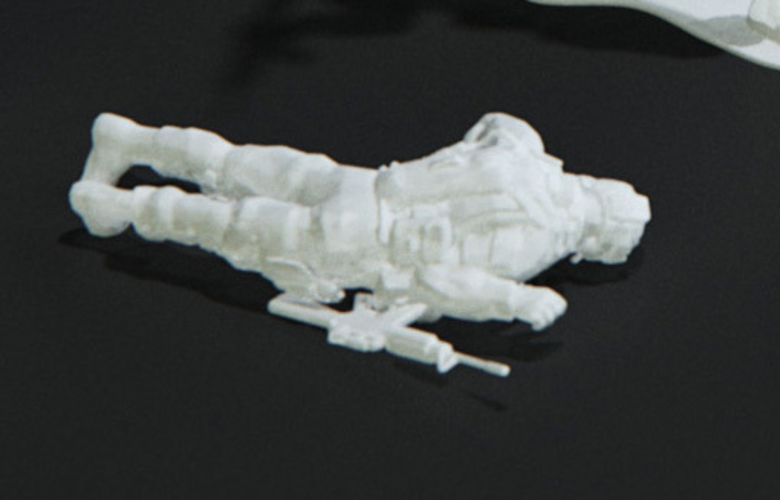 Modern Soldier lay on front (esc: 1/24) 3D Print 158890