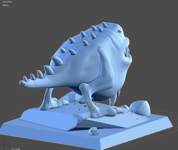 Monster eat bone 3D Print 158900