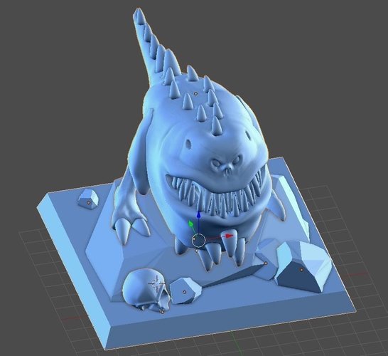 Monster eat bone 3D Print 158901