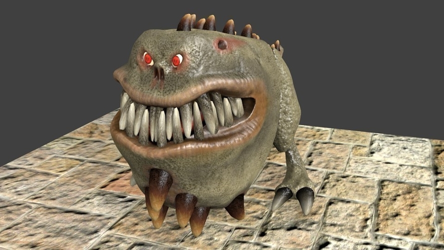 Monster eat bone 3D Print 158902