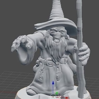 Small Wizard Fantasy 3D Printing 158918