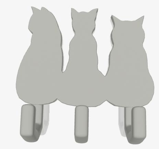 Cats Dress Hook 3D Print 158931