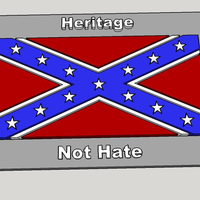 Small Southern Pride - aka Heritage Not Hate 3D Printing 158943