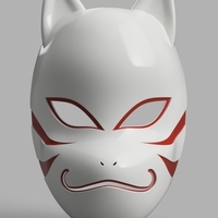 Small Kakashi Anbu Mask Naruto 3D Printing 158946