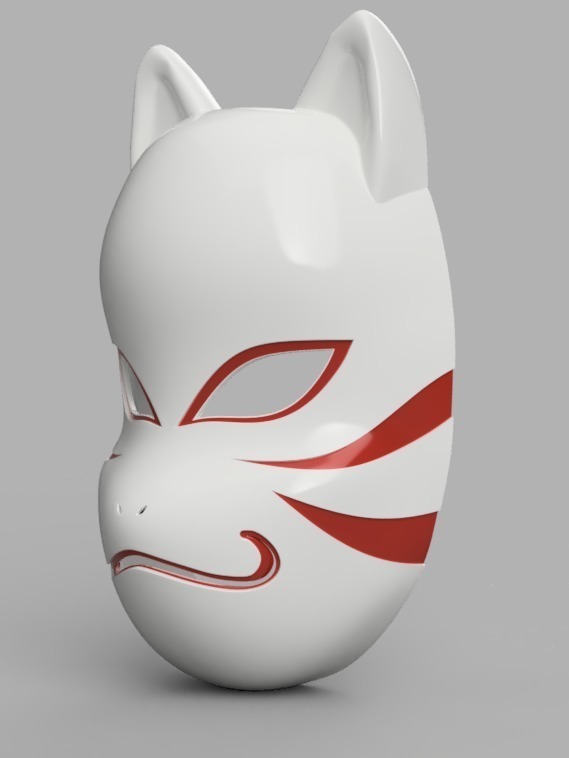 STL file naruto kakashi anbu mask 🪚・3D printer model to download・Cults
