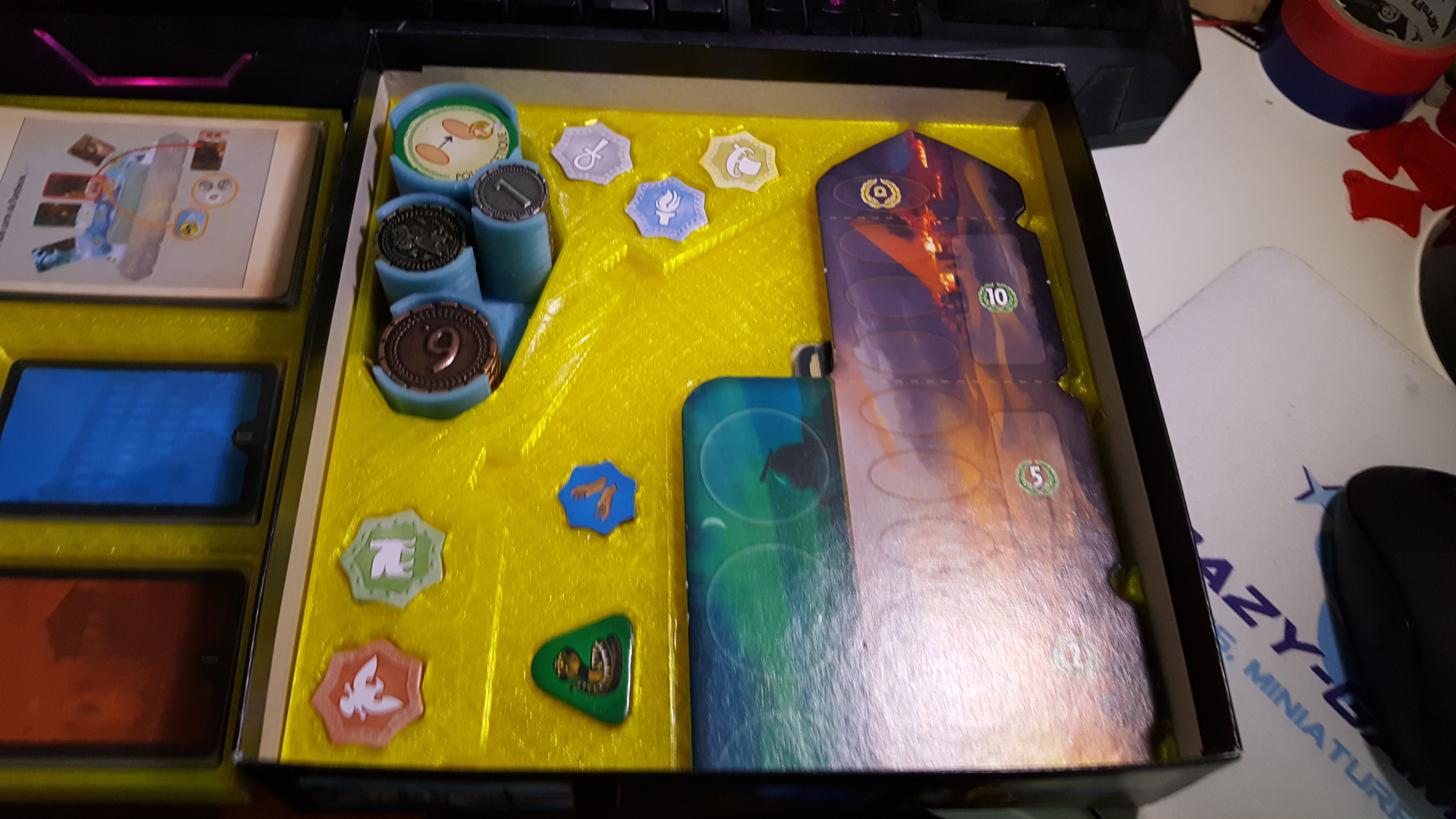 3d Printed 7 Wonders Duel Pantheon Organizer By Herve Pariente Pinshape