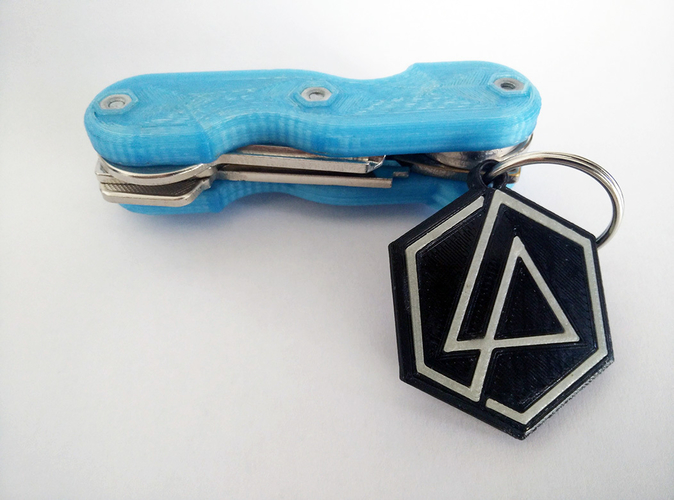 Linkin Park Keychain (dual color compatible) 3D Print 159243