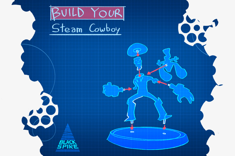 Steam Cowboy 3D Print 159270
