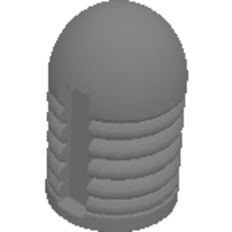 semi minnie pellet for elastic powered pellet slinger