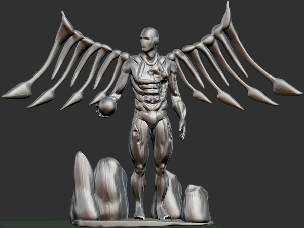 Cyborg Angel Damaged 