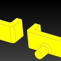 Filament Feed Spool Brackets for MP Maker Select 3D Printer v2 - Thumbnail 2