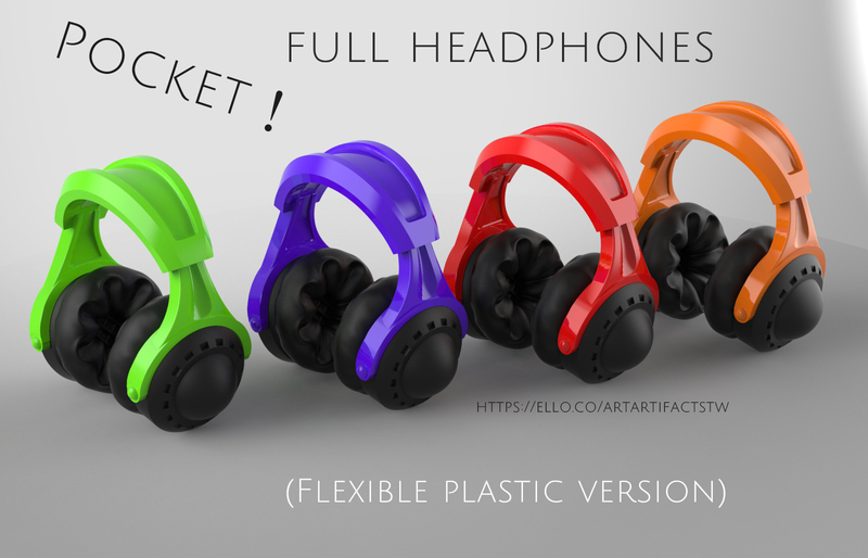 Pocket full headphones