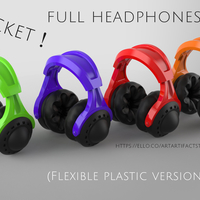 Small Pocket full headphones 3D Printing 159477