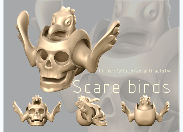 Medium Scare birds 3D Printing 159496